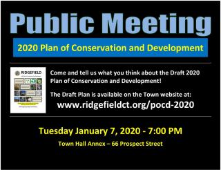 Plan of Conservation and Development for Ridgefield Public Meeting 